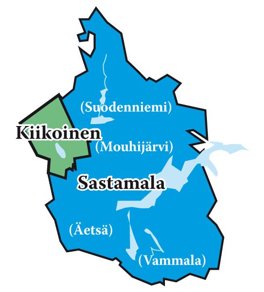 äetsä kartta Kiikoisten ja Sastamalan kuntaliitos valtuustoille tänään   Alueviesti äetsä kartta