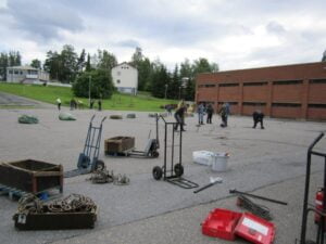 Kirjateltan rakentamista