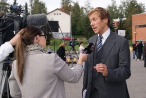 Jari Andersson MTV3:n haastattelussa