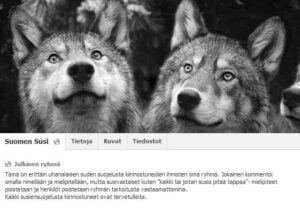 Suomen Susi -ryhmän etusivua