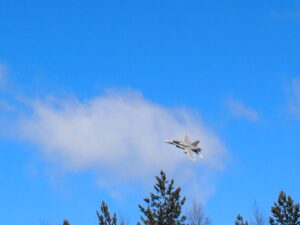 Hornet Mouhijärven yllä