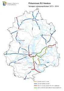 Talvinopeudet Pirkanmaalla 2013-2014