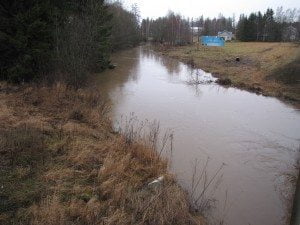 Vesi on noussut myös Sammunjoessa.