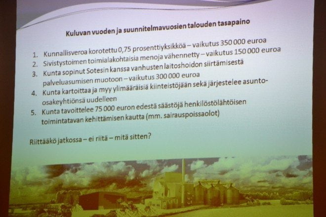 Punkalaidun noudattaa tarkkaa suunnitelmataloutta.