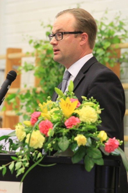 Sastamalan kaupungin tervehdyksen lausui kaupunginjohtaja Jarkko Malmberg.
