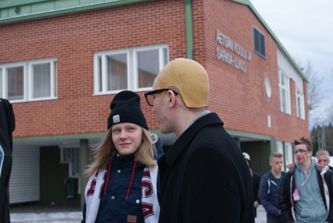 Urho Kekkonenkin (Atte Virtanen) viihtyi penkkarihumussa.