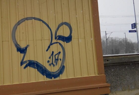 graffiti asemalla