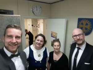 Markus Peltonen, Kaisa Takkula, Hanna-Riikka Inkeroinen ja Samuli Takkula
