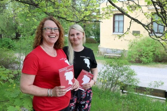 Kirjapaivanaiset Mäki-Kerttula ja Nikkilä