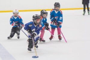 ringette, pienemmat tytot