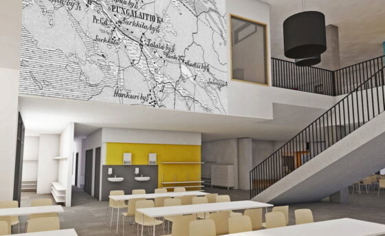 Punkalaidun, aula
