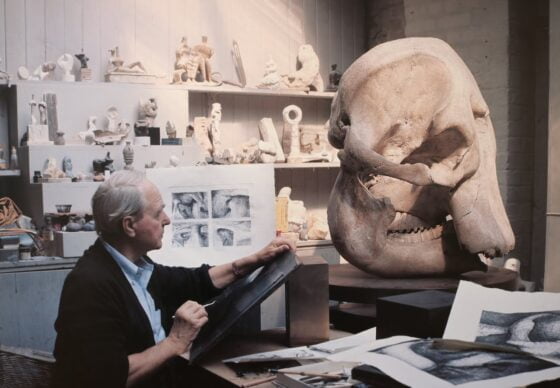 Henry Moore ja elefantin kallo
