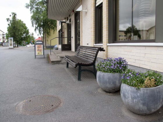 Huittisten keskusta penkit Huittinen
