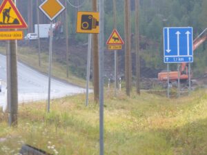 riista-aitaa rakennetaan, VT 12, valtatie 12