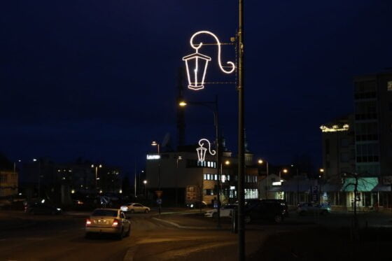 jouluvalot, Marttilankatu, lyhty
