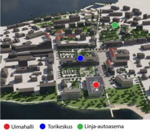 keskustan kehittäminen, havainnekuva[