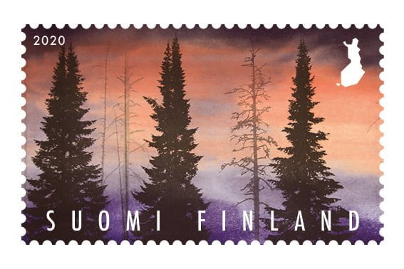 Janne Laine, postimerkki, metsä