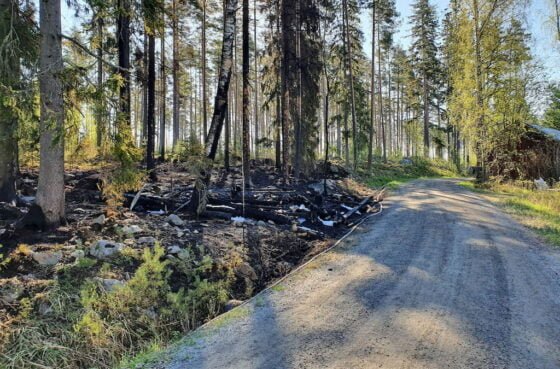 Ylistenranta palon jäljet