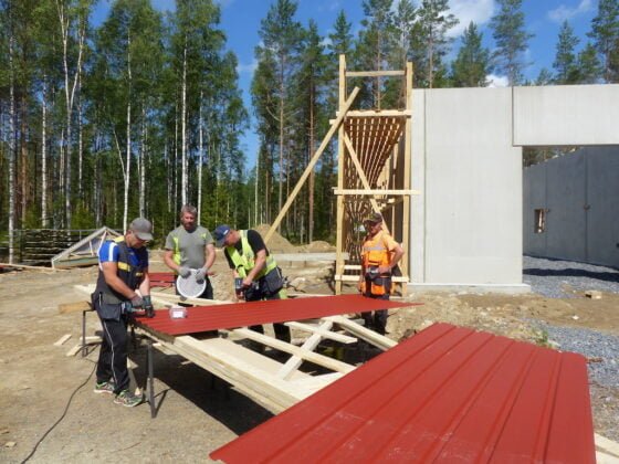 Kiikoisten Metsastajat lahtivaja kolmiot tyon alla