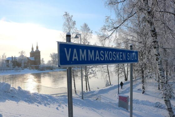 Vammaskosken silta, nimikyltti