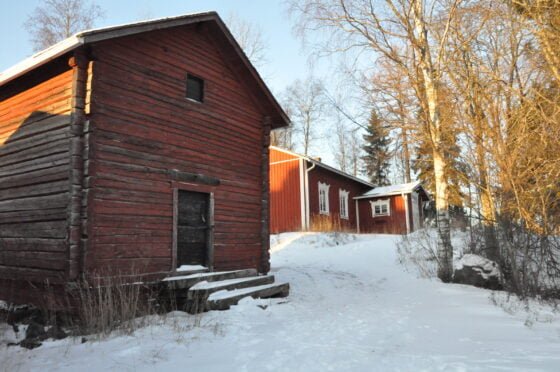 Korvenmäen museon rakennuksia Häijäässä. Kuva Sastamalan seudun museo