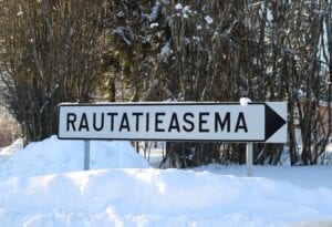 rautatieasema, kyltti