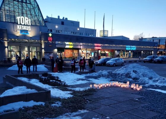 Koskelan uhri, muistohetki, kynttilä