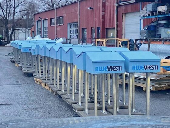 Alueviestin jakelulaatikko