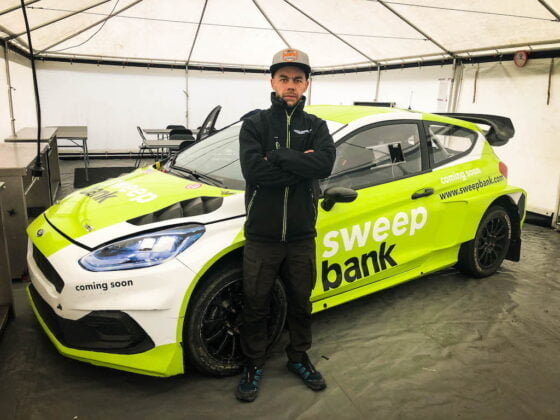Henkka Haapamaki tayssahkoauto SweepBank RallyX Nordic Ruotsi Holjes