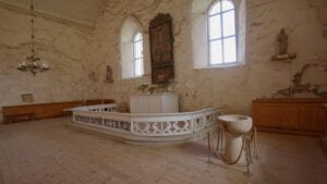 Pyhan Marian kirkon alttari Pyha Maria Sastamalan vanha kirkko Kuva Jaakko Pirttikoski