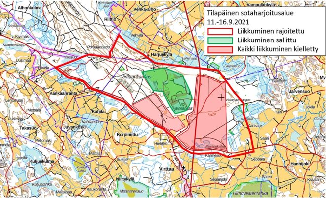 Harjoitusalue, liikkumisrajoitukset