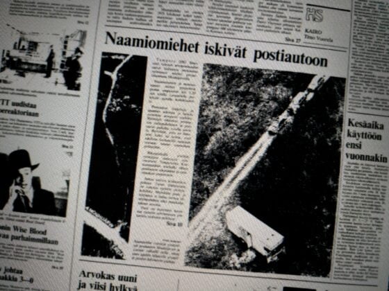Mouhijärven postiautoryöstö, Helsingin Sanomat