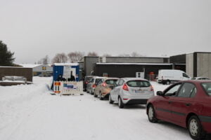 aluevaalit vaalit aanestys drive in Sastamala Nuutilankuja jono
