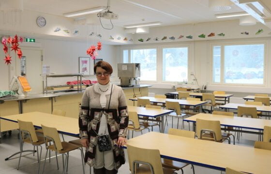 Aetsan koulu ruokala rehtori Paivi Vuori