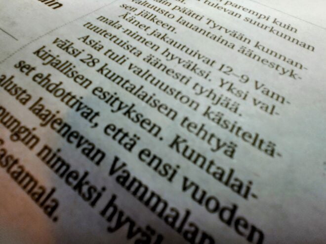 Tyrvää, Vammala, Sastamala