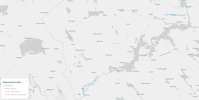 Sastamala, päällystykset, 2022