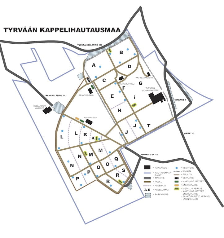 Tyrvään siunauskappelin viereen uusi uurnahauta-alue – ”Voidaan laajentaa  tulevaisuudessa, jos se osoittautuu hyvinkin suosituksi” - Alueviesti