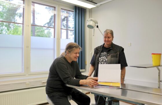 Elainlaakarit Terhi Ihalainen ja Merja Makinen