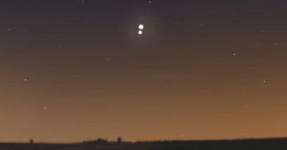 Venus, Jupiter