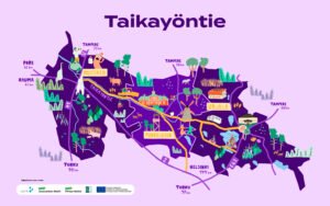 Taikayöntie, kartta