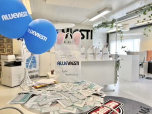 Alueviesti, pääsiäinen, arvonta