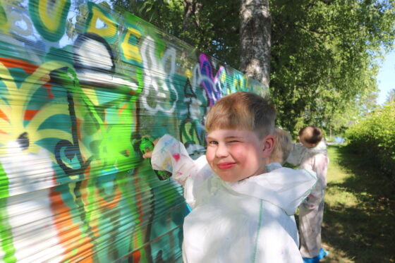 Eelis Ahjo, katutaide, graffiti, työpaja, Kiikka