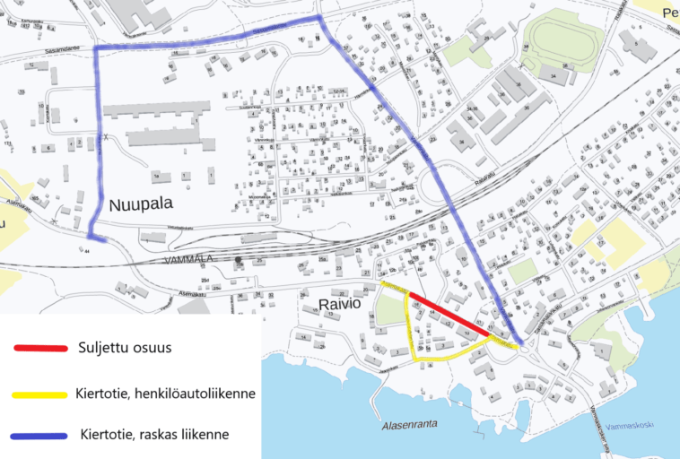 Sastamala, Asemakadun kiertotiejärjestelyt