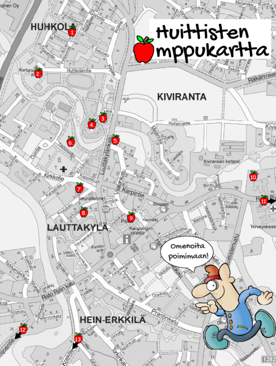 Huittinen, omppukartta 2024