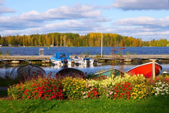 syksy, Rautavesi, vene, laituri, kuva Hannu Moilanen