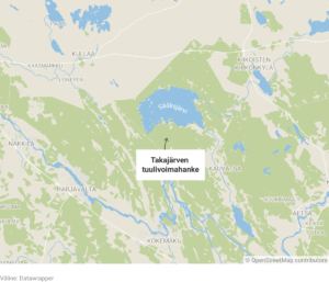 Kokemäki, Takajärvi, tuulivoimapuisto