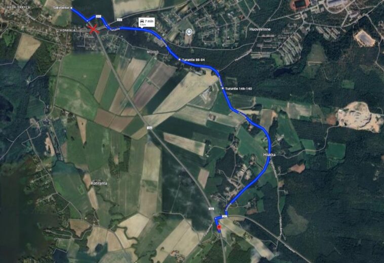 Säkylä, maantie 204, kiertoreitti 16.11.2025