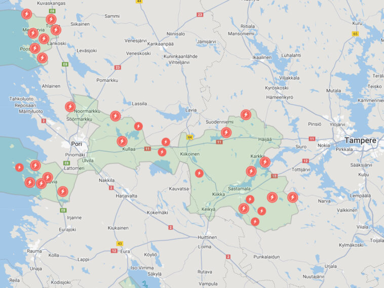 Sähkökatkot, Caruna, 30.12.2025