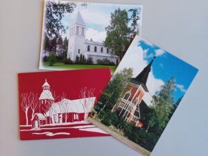 Huittisten kirkkoja postikorteissa