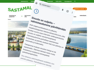 Sastamalan kaupunki, kotisivut